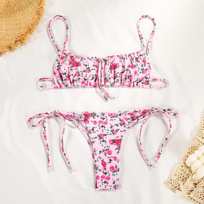2022 Women's Sexy Floral Print Bikini Swimsuit