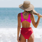 Lorraine 2022 Women's Color Block One-Piece Bikini