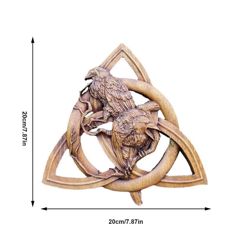 Pagan Gods Carving Rune Resin Wall Hanging Decor | Home Decor | Christian Home Decor