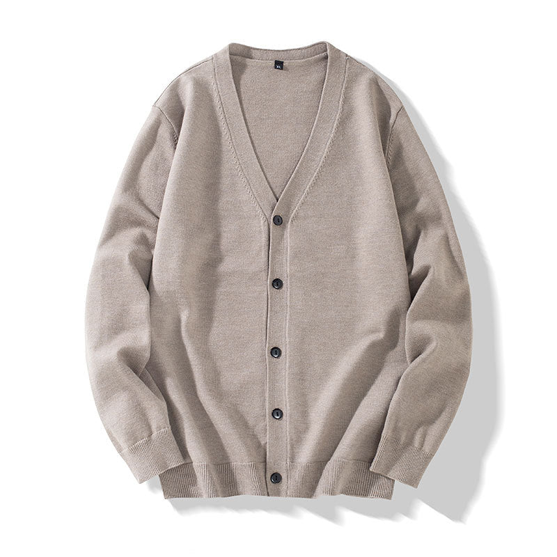 Korean Slim Fit Casual Knit Jacket for Youth