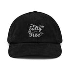 Live Salty, Die Free Corduroy hat | Embroidered Cap