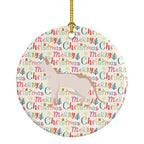 Colorpoint Shorthair #3 Cat Christmas Ceramic Ornament