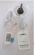 3D Holographic Fan 12cm Christmas Ball Desktop Stereo Night Lamp with WiFi, Music, USB
