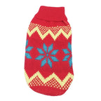 Christmas Snowflake Turtleneck Sweater for Pets
