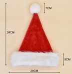 Soft Plush Christmas Hat | Embroidered Cap