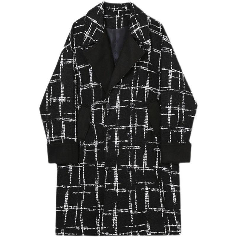2023 Men's Casual Business Wool Blend Overcoat Jacket