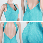Yoga Bodysuit with Honeycomb Sports Design