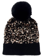 Life Is Like A Party Sequin Beanie | Embroidered Cap
