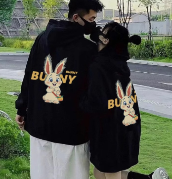 Korean Printed Long Sleeve Slouchy Loose Hoodie | Streetwear