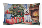 Westie Cozy Christmas Throw Pillow