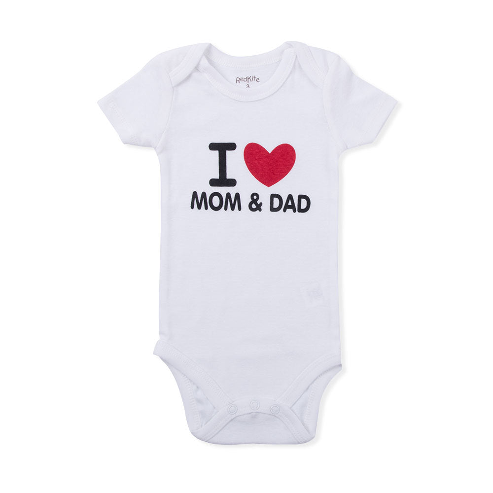 Cotton Baby Bodysuit with Triangle Print (Genuine)