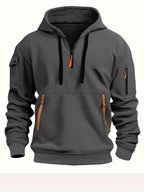 Cotton Dropped Shoulder Hooded Sweatshirt | Streetwear