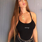 Strap Bodysuit, Base Top, Sexy Jumpsuit
