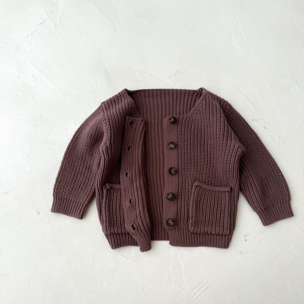 Knitted Cardigan Sweater for Infants and Toddlers