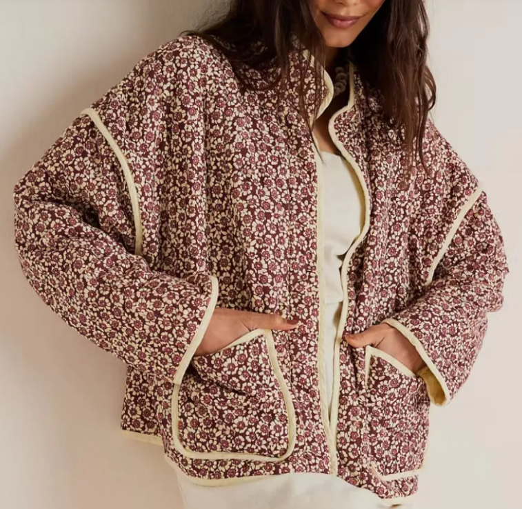 Decorative Cardigan Cotton Jacket