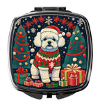 Bichon Frise Christmas Compact Mirror