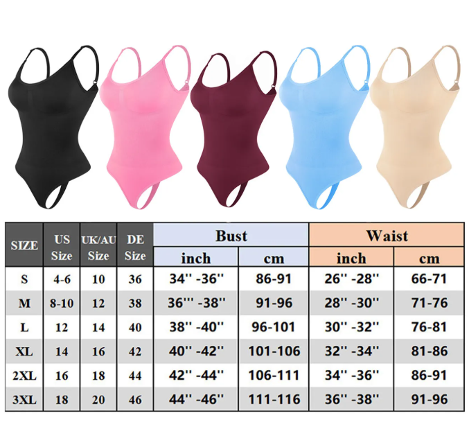 Women's Backless Seamless Shapewear Bodysuit