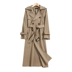 Mid-Length Trench Coat for Petite Women in Autumn