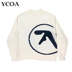 Men's Oversized Aphex Twin Knit Winter Sweater Top