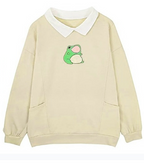 Oversized Collar Thin Pullover for Camping and Outdoors | Streetwear
