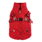 Cotton Chest-Back Zip Jacket for Dogs