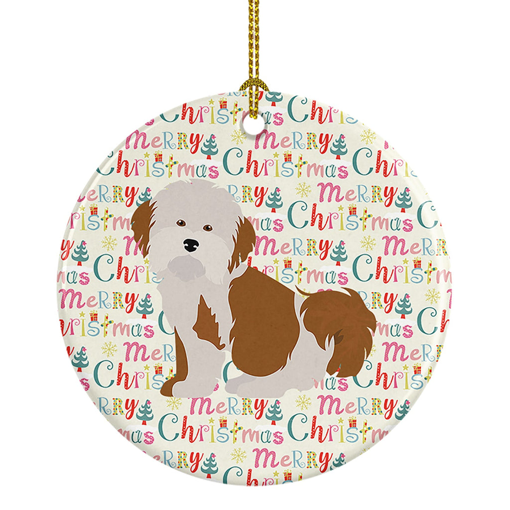Havanese #2 Merry Christmas Ceramic Ornament