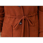 Hooded Mid-Length Trench Coat for Women - Casual Style