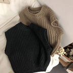 Children's Thick Stripe Wool Vest Pullover Sweater
