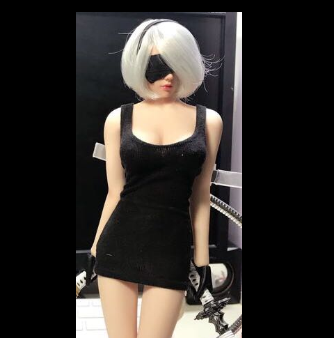 1:6 Scale Female Soldier Outfit with Dress and Lingerie