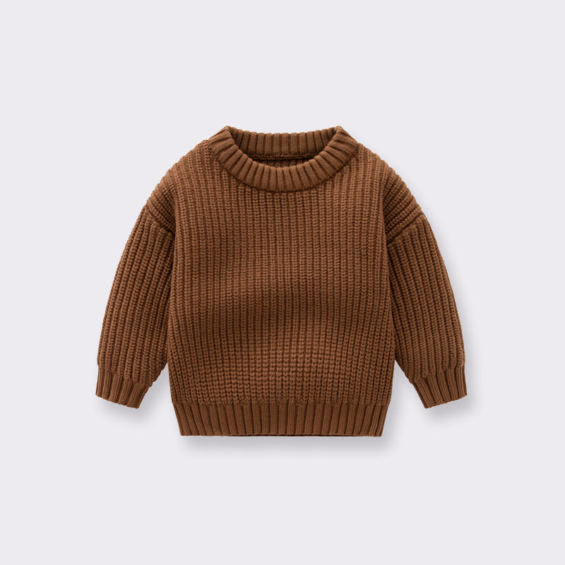 Warm Loose Knit Baby Sweater Coat