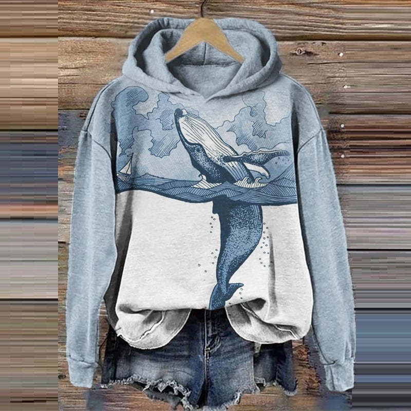Hooded Super Plus Size Loose-Fitting Pullover | Streetwear