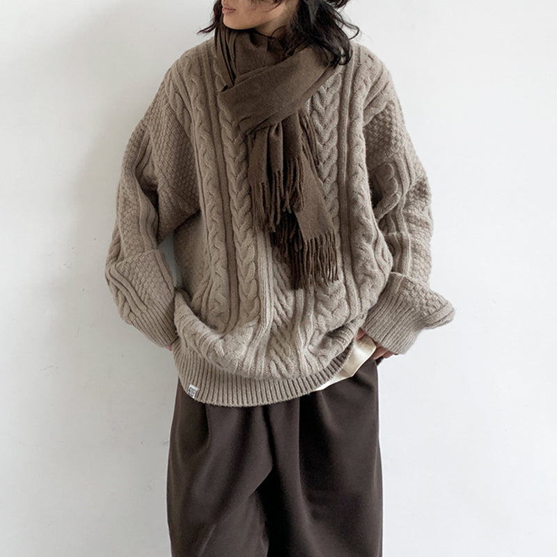 Winter Japanese Streetwear Crewneck Sweater for Couples