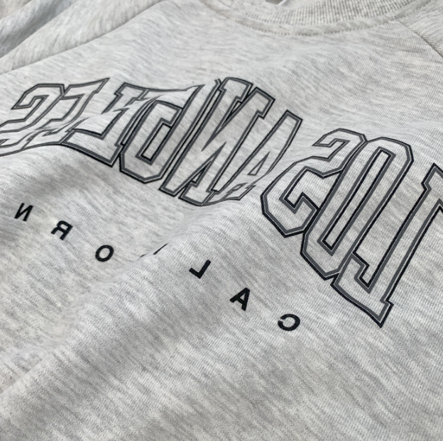 Letter Print Crew Neck Sweatshirt | Streetwear