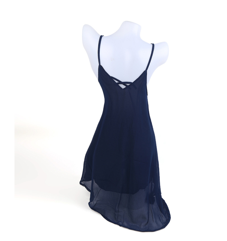 Women's Dress - Sleeveless Short Skirt Design