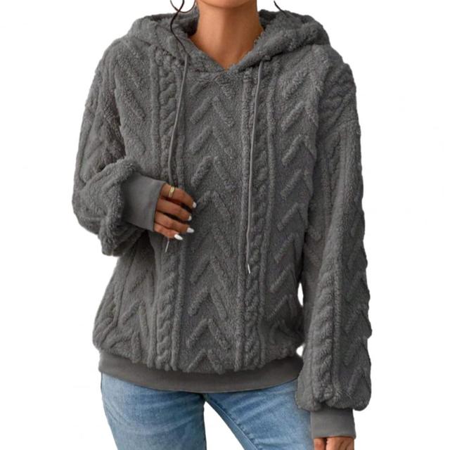 Women's Thick Plush Hoodie Sweatshirt for Autumn Winter | Streetwear