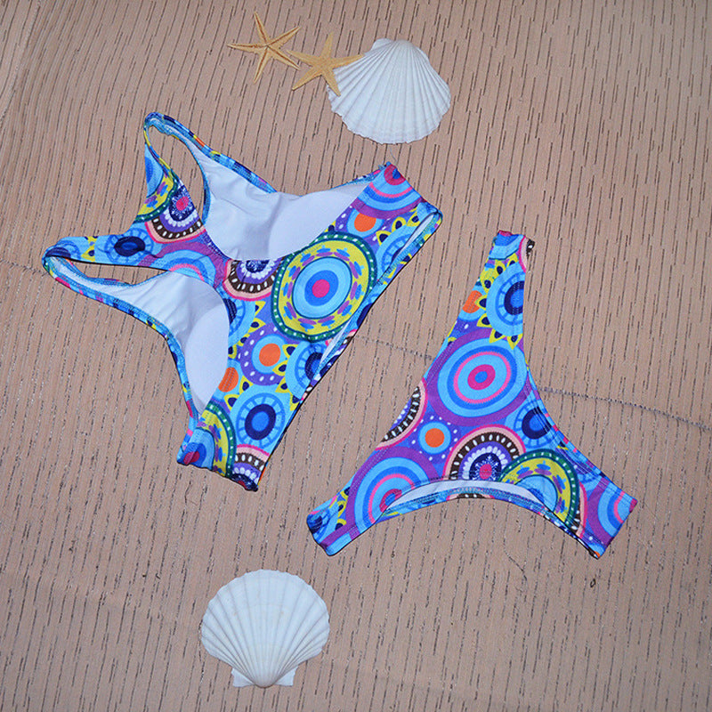 New Women's Two-Piece Printed Bikini Swimwear Set