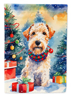 Wire Fox Terrier Christmas Garden Flag