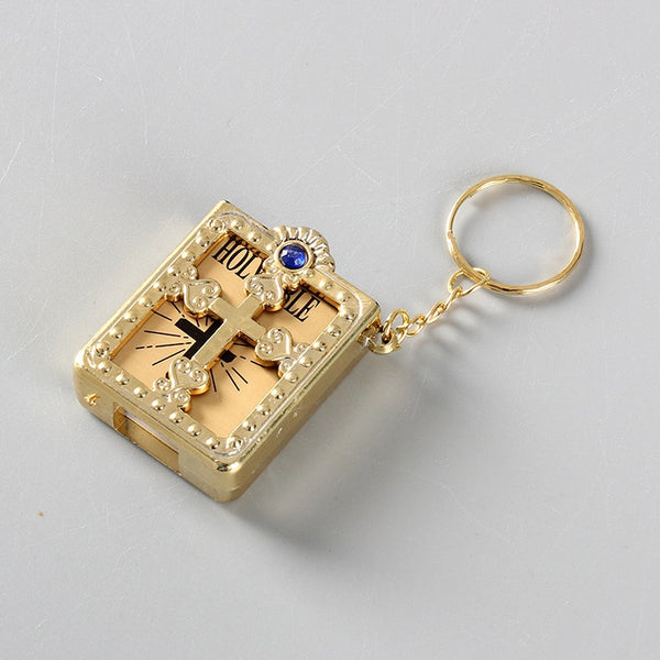 Mini Pocket English Bible Keychain