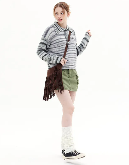 Gradient Lace Sweater