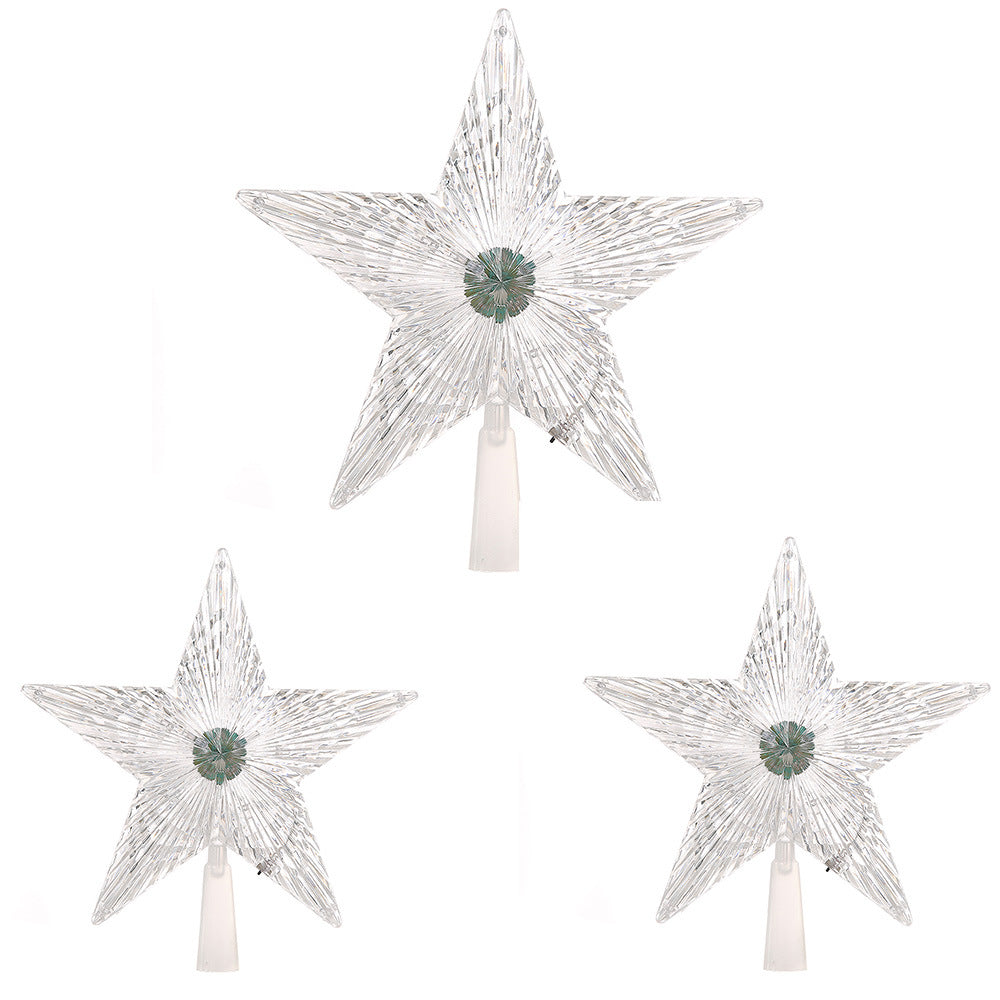 LED Christmas Tree Top Star with Colorful Lights