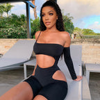2020 Summer Women's Sexy Cutout Bodysuit Outfit