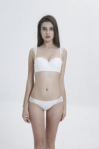 Lace Push-Up Bra Set with Detachable Straps