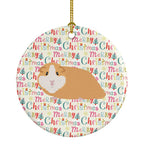 American Guinea Pig Christmas Ceramic Ornament