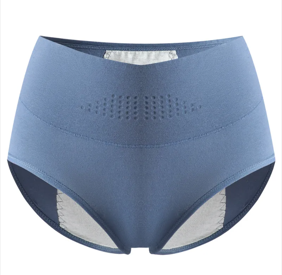 High-Waist Plus Size Cotton Menstrual Panties for Women