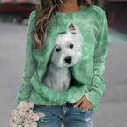 3D Round Neck Stylish Sweater for Women