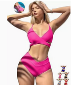 2022 Women's Color Block Bikini Swimwear Set C755Q