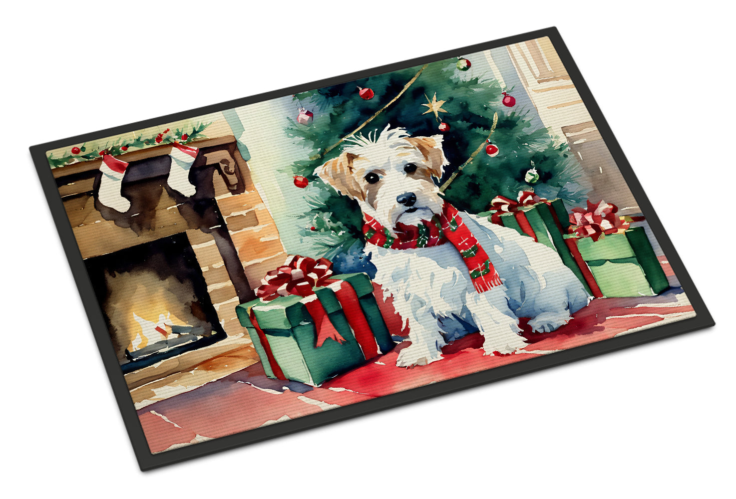 Sealyham Terrier Cozy Christmas Doormat