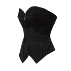 Stylish Black Striped Bodysuit for Export to Amazon