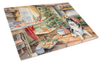 Alaskan Malamute Christmas Cookies Glass Cutting Board