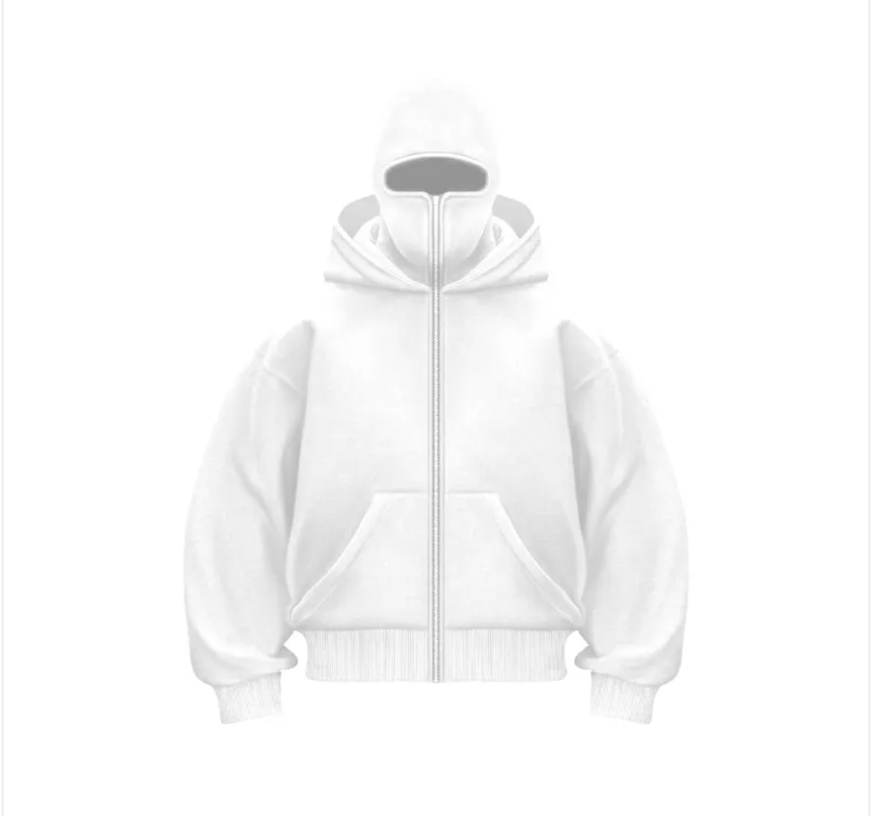 Fleece-Lined Dual Hood Sweatshirt | Streetwear